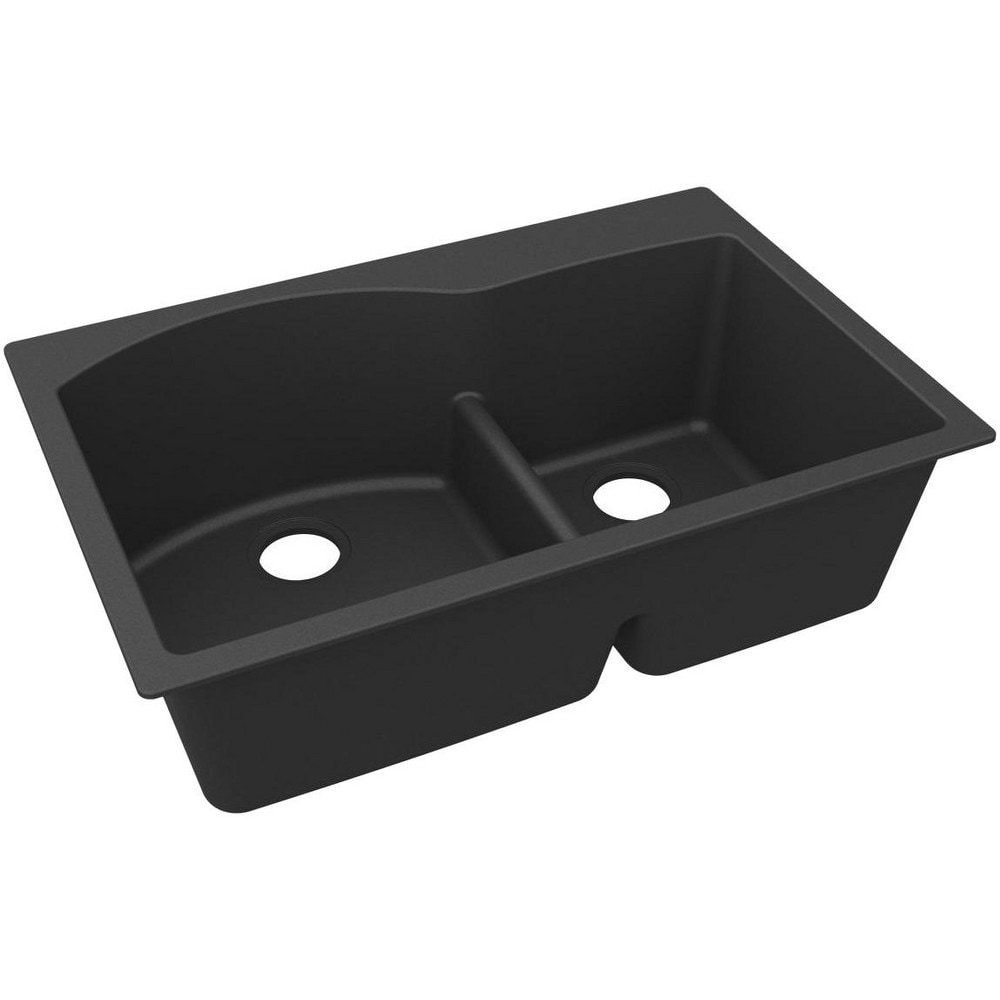 Sinks, Type: Drop-In with Aqua Divider , Mounting Location: Countertop , Number Of Bowls: 2 , Material: Quartz , Faucet Included: No  MPN:ELGH3322RMB0