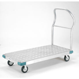 GoVets™ Aluminum Diamond Deck Platform Truck 48x24 1400 Lb. Cap. 5