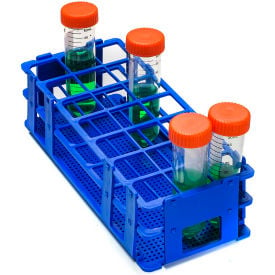 Bel-Art No-Wire™ PP Test Tube Rack 187470004 For 25-30mm Tubes 21 Places Blue 1/PK 187470004