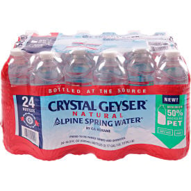 Crystal Geiser®100 Natural Alpine Spring Water Bottles 16.9 Oz 24/Case CGW24514CT