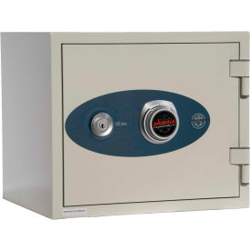 Phoenix Safe Olympian Key & Combination Dual Control Fire Resistant Safe 0.66 cu ft Off-White 1221W