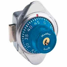 Master Lock® No. 1670MDBLU Built-In Combination Deadbolt Lock - Blue Dial - Right Hinged 0MDBLU167