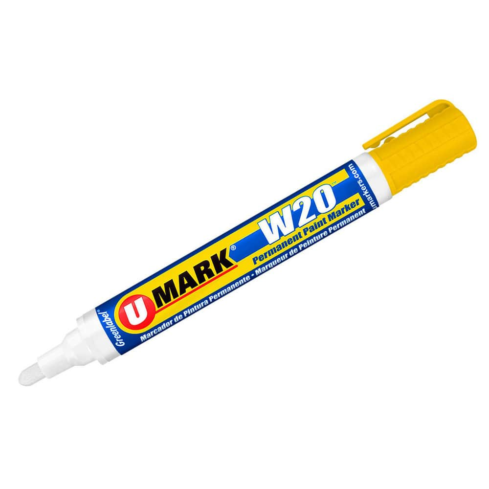 Markers & Paintsticks, Marker Type: Liquid Paint Marker, Tip Shape: Bullet, Chisel, Color: Yellow, Ink Type: Xylene-free, Water Base, Fade Resistant MPN:10856