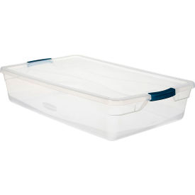 Rubbermaid® Cleverstore™ Clear Latching Storage Tote w/Lid 41 Quart 29