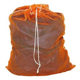 Mesh Bag W/ Drawstring Closure Orange 18x24 Medium Weight - Pkg Qty 12 L-524DS-V-RG