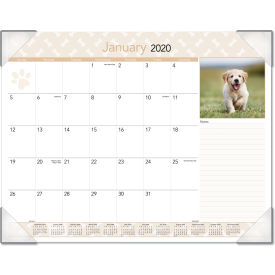 AT-A-GLANCE® Puppies Monthly Desk Pad Calendar Puppies Photography 22 x 17 Jan to Dec 2025 DMD16632