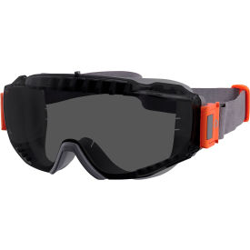 Ergodyne® MODI-NEO OTG Safety Goggles w/ Neoprene Strap Vented Frame Smoke Lens Gray Frame 60303