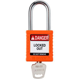 Brady® Safety Lockout Padlock Keyed Different 1-1/2