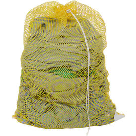 Mesh Bag W/ Drawstring Closure Yellow 24x36 Heavy Weight - Pkg Qty 12 H-536DS-V-YL