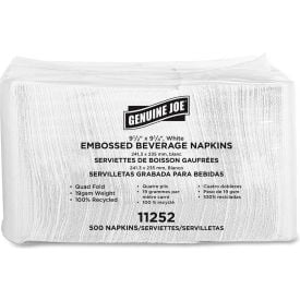 Genuine Joe® GJO11252  Beverage Napkins 9-1/2