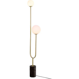 Ambiate Inversione Modern U-Shaped Floor Lamp E26 Base 40W Black/Gold AL10020FL