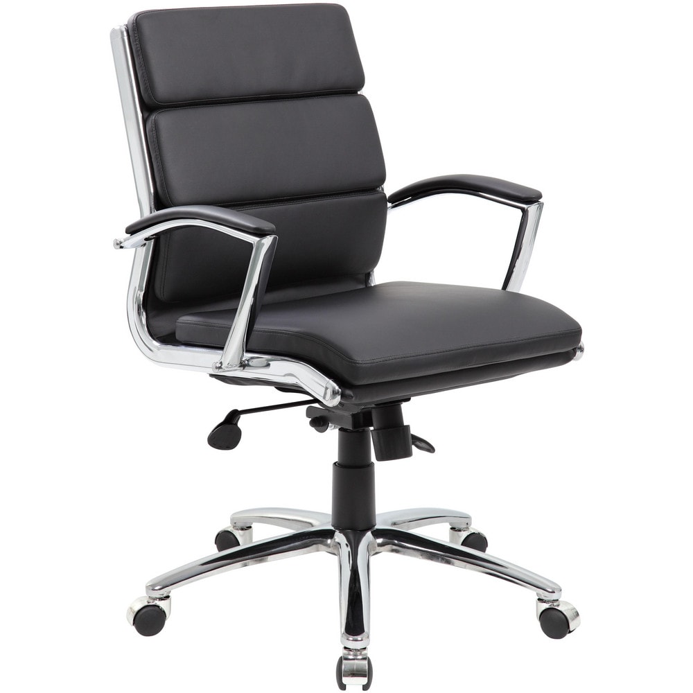 Task Chair:  Vinyl,  Adjustable Height,  Black MPN:B9476-BK