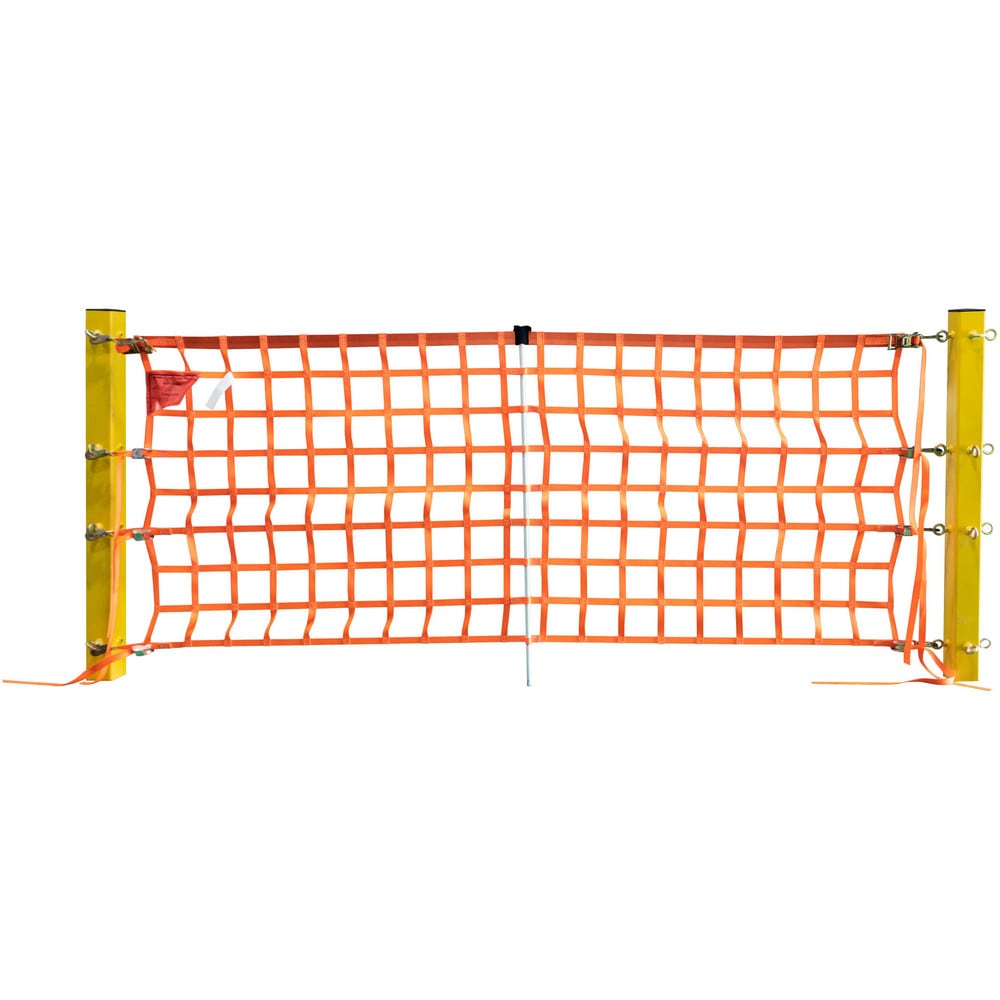 Multi-Purpose Fence & Net, Type: Loading Dock Safety Netting , Mesh Size: 6 in , Color: Safety Orange , Material: Polyester  MPN:OHIG424-P