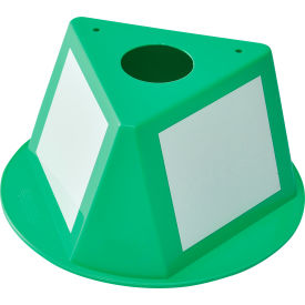 GoVets™ Inventory Control Cone W/ Dry Erase Decals Green 422412