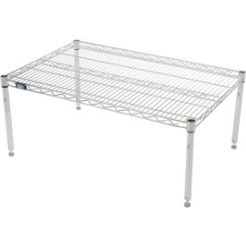 Nexelate® Silver Epoxy Wire Dunnage Rack - 36