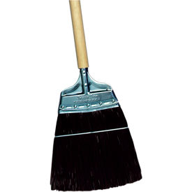 Milwaukee Dustless Upright Broom Brown Unflagged Polypropylene with Wooden Handle - Pkg Qty 12 437100