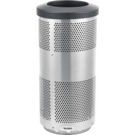 GoVets™ Perforated Stainless Steel Round Trash Can 20 Gallon 313SS641