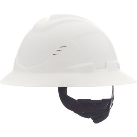 MSA Safety V-Gard C1™ Full Brim Hard Hat Vented Fas-Trac III White - Pkg Qty 16 10215828