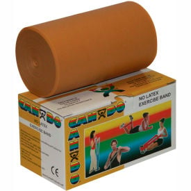 CanDo® Latex-Free Exercise Band Gold 6 Yard Roll 1 Roll/Box 10-5617