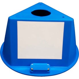 Inventory Control Cone W/ Magnets & Dry Erase Decals Blue 074cBLUE