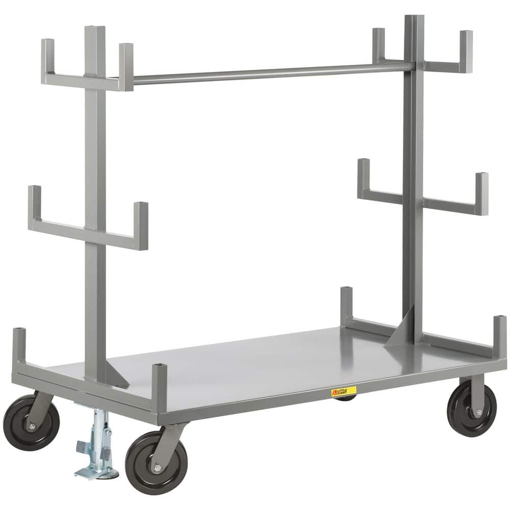 Bar, Panel & Platform Trucks, Truck Type: Bar Rack Truck , Load Capacity: 5000 Lb , Platform Profile: Flushed , Platform Style: Solid , Height (Inch): 59  MPN:BRT3660-2R8PHFL