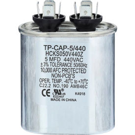 Tradepro® Run Capacitor 5 MFD 440V Oval TP-CAP-5/440