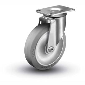 Colson® 2 Series Swivel Plate Caster 2.04256.441 - Rubber on Polyolefin 4