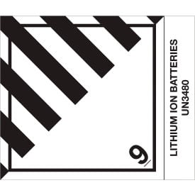 Tape Logic® D.O.T. Hazard Labels ''Lithium Ion Batteries'' 4