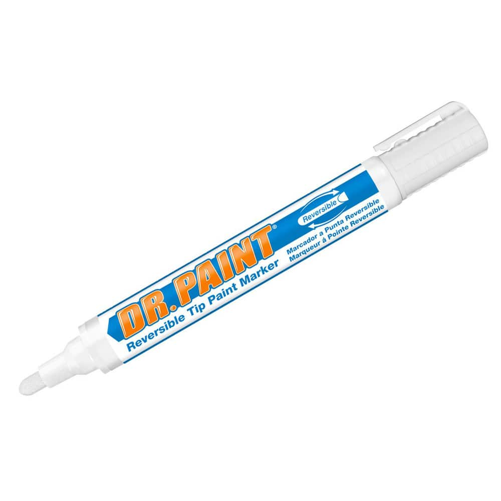 Markers & Paintsticks, Marker Type: Liquid Paint Marker, Tip Shape: Bullet, Chisel, Color: White, Ink Type: Xylene-free, Water Base, Fade Resistant MPN:10835