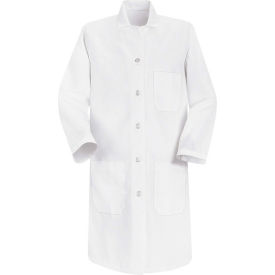 Red Kap® Women's Button Closure Lab Coat White Poly/Cotton 2XL 5210WHRGXXL