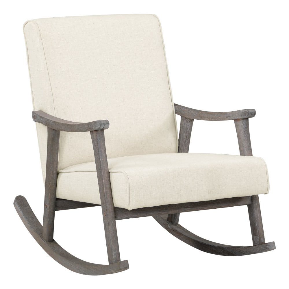 Office Star Gainsborough Rocker, Linen/Brushed Gray MPN:GANBG-L32