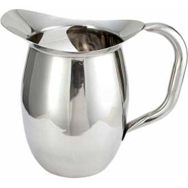 Winco WPB-3 Deluxe Bell Pitcher 3 Qt Stainless Steel - Pkg Qty 3 WPB-3