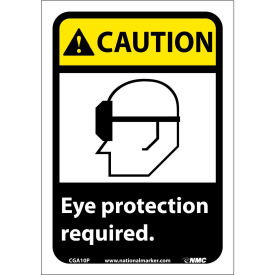 Graphic Signs - Caution Eye Protection Required - Vinyl 7