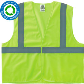 Ergodyne® GloWear® 8205HL-ECO Recycled Hi-Vis Safety Vest S/M Lime 21983