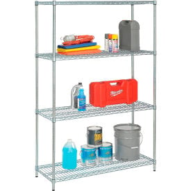 Nexel® 4 Shelf Zinc Chromate Wire Shelving-In-A-Box 36