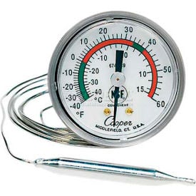 Cooper-Atkins® Vapor Tension Panel Thermometer 6812-01-3 - Min Qty 3 6812-01-3