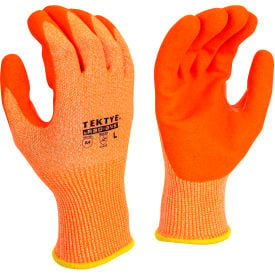 Radians® TEKTYE Cut Resistant Work Gloves Nitrile Coated ANSI A4 XL Hi-Vis Orange - Pkg Qty 12 RWG703XL