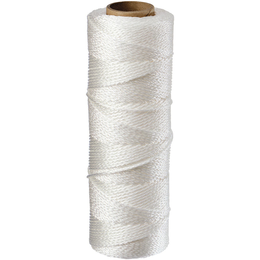 Twine, Twine Type: Twine Tube , Twine Construction: Braided , Material: Nylon , Color: White , Twine Size: 1000  MPN:39-1000W