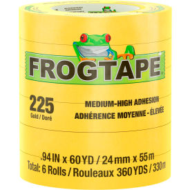 FrogTape® Performance Grade Moderate Temperature Masking Tape Gold 24mm x 55m - Case of 48 105320