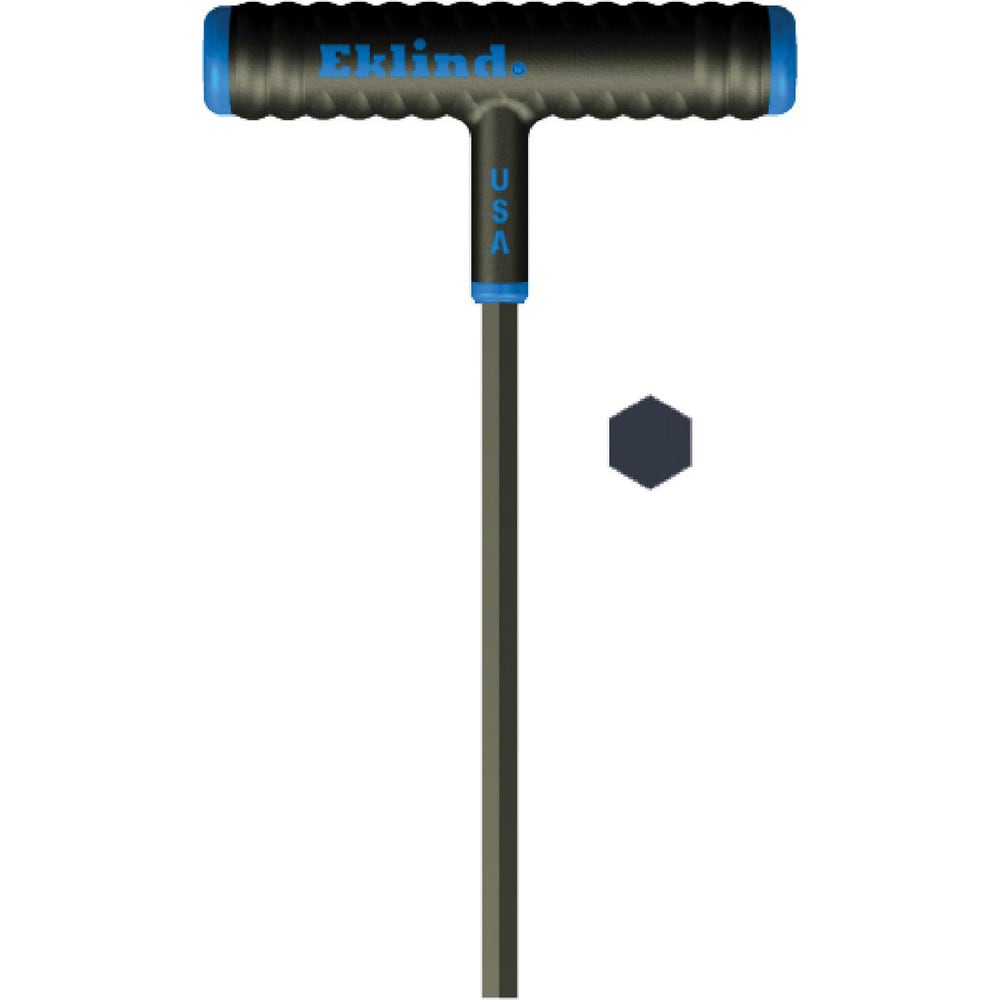 Hex Keys, End Type: Hex , Hex Size (mm): 9 , Handle Type: T-Handle , Arm Style: T-Handle Cushion Grip , Overall Length (Inch): 7 , Handle Color: Blue MPN:64685