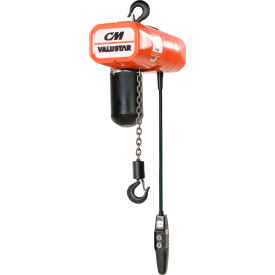 CM Valustar Electric Chain Hoist 1/2 Ton 20' Lift 16 FPM 115-1-60 with CC 2403C/92