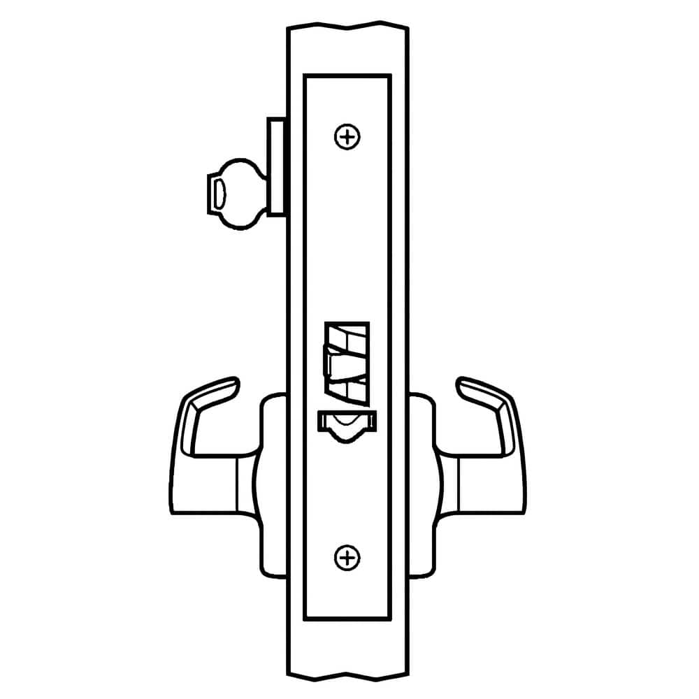 Lever Locksets, Lockset Type: Entrance , Key Type: Keyed Different , Back Set: 2-3/4 (Inch), Cylinder Type: Conventional , Material: Metal  MPN:ML20906 NSA 626