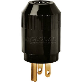 Bryant 5965B TECHSPEC® Straight Blade Plug 15A 125V Black 5965B