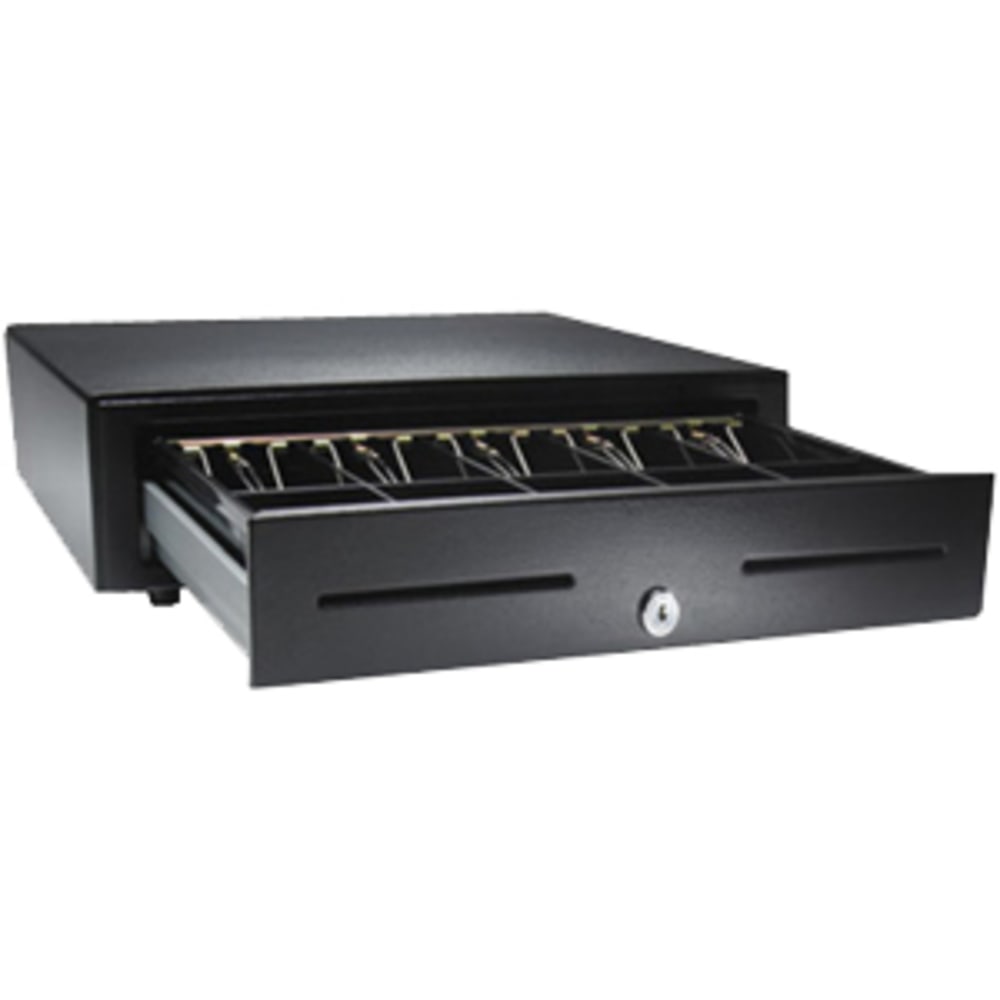 APG Cash Drawer Vasario Series Cash Drawer - 5 Bill - 5 Coin - 2 Media Slot - Solenoid 24V - Black MPN:VB320-BL1616