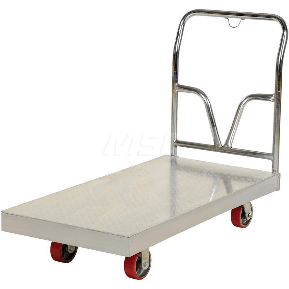 Platform Truck: 3,600 lb Capacity, Aluminum Platform, 60