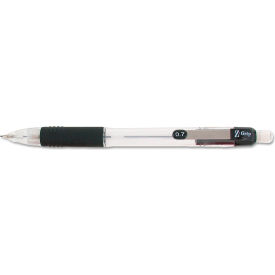 Zebra Z-Grip Mechanical Pencil HB 0.7 mm Clear Barrel 24/Pack 15241