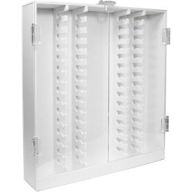 TrippNT™ White PVC HPLC Column Storage Cabinet with Clear Acrylic Doors 50973