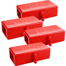 Brady® 150823 BatteryBlock Cable Lockout-Large; 24 PK ABS Plastic Red 1/4' Cable Length 150823
