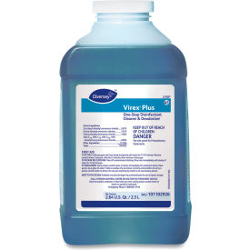 Diversey™ Virex® Plus One-Step Disinfectant Cleaner Unscented Scent 2.5 L Bottle 2/Case 101102926