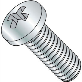 M4X12  JISB 1111 Class 4.8 Metric Phillips Pan Machine Screw Full Thread Zinc Pkg of 3000 MJ412MPP